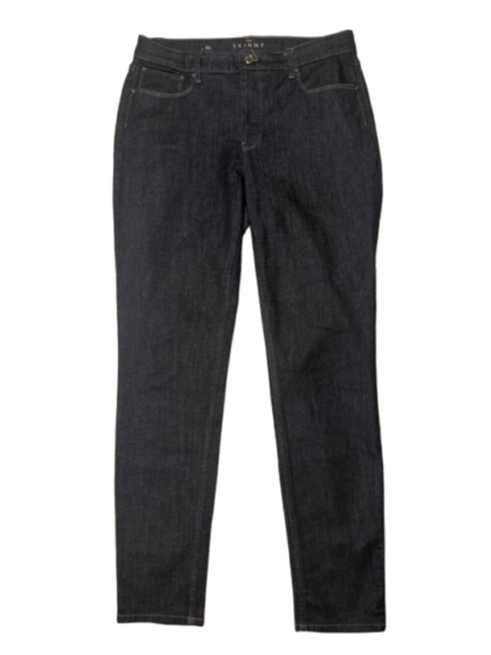 NWOT White House Black Market The Skinny Ankle Dark Indigo Jeans Size 8L #2653